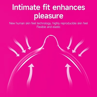 Envase a granel de 10 piezas/caja Condones lubricados para piel sensible, no aromatizantes