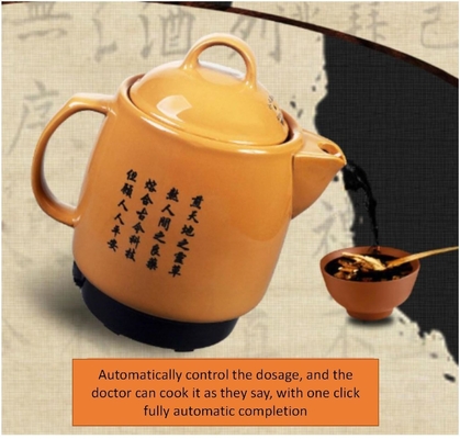Pot de hierbas automáticas para la medicina tradicional china Una combinación perfecta de culturas