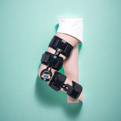 Estandarte de seguridad de clase I para el soporte de rodilla portátil ajustable para fijación articular