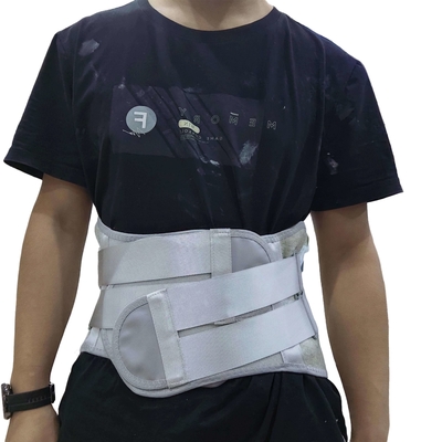 Cinturón de apoyo lumbar de placa de acero ajustable para aliviar la descompresión