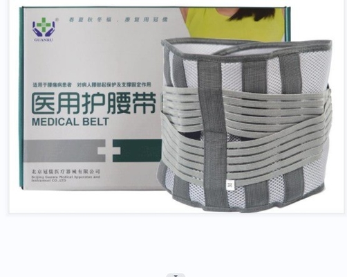 Cinturón de protección de la columna lumbar de grado médico tipo CR III con elasticidad y placa de acero