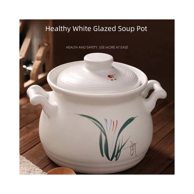 Conjunto de utensilios de cocina blancos sin pegamento para la decocción de la sopa de hierbas de la medicina tradicional china