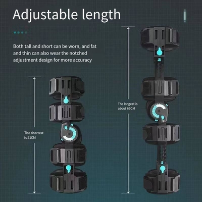 Métalo profesional de compresión de manga de envoltura con bisagra ajustable rodillero OA doble vertical
