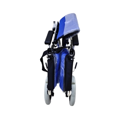 Silla de ruedas deportiva médica plegable para discapacitados Material de la rueda trasera de acero carbono