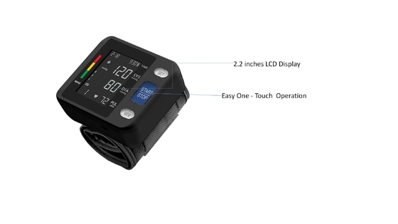 Easy Shuttle Operate Digital Pulsera de control de presión arterial CE Esfigmomanómetro para el hogar