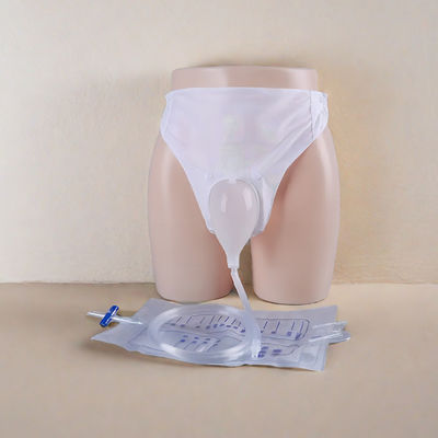 Bolso de recogida de drenaje con catéter de doble colgador, medidor de orina para uso médico.