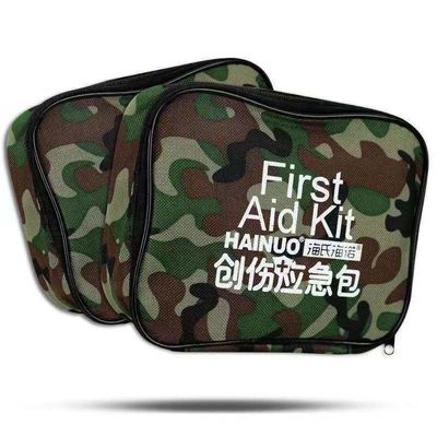 Kit de emergencia de primeros auxilios tácticos con mochila y material de camuflaje