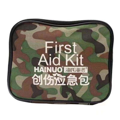 Kit de emergencia de primeros auxilios tácticos con mochila y material de camuflaje