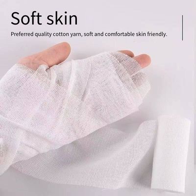 Rollo grande de algodón médico de 5 cm*600 cm con rollo de gasa hidrófila estéril quirúrgica Jumbo