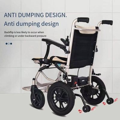 Silla de ruedas eléctrica plegable profesional con freno electromagnético inteligente