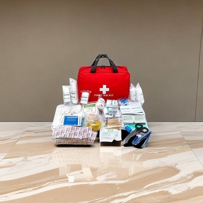 26cm x 18cm x Cm Kit de primeros auxilios de emergencia de hospital certificado CE con información de la planta
