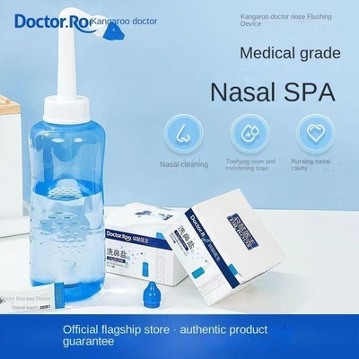 Tratamiento eficaz de la rinitis y la congestión nasal con la jeringa nasal lavage para bebés