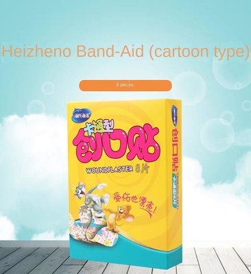GB/T 32610 Bandajes personalizados de dibujos animados para niños, kits de primeros auxilios y yeso para heridas
