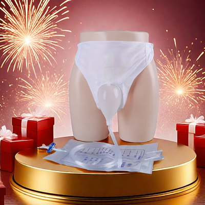 Catéteres urinarios externos personalizados Bolsas de orina portátiles de lujo de 2000 ml para uso médico