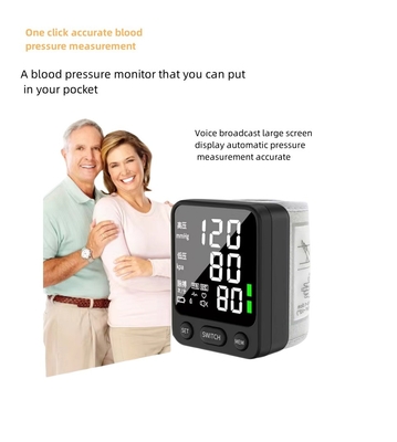 Esfigmomanómetro LCD W501 fácil de usar para medición portátil de la presión arterial en la muñeca