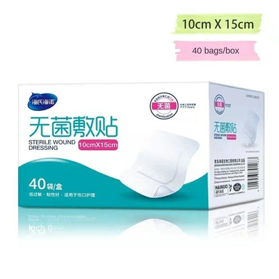 Clasificación II: conjunto estéril de heridas quemadas con vendaje de gasa de yeso en blanco para uso médico.