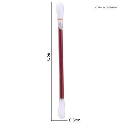 Swabs de algodón de alcohol medicinal certificados CE con una vida útil y certificación de 2 años