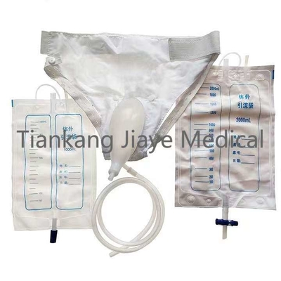 Saco de orina esterilizado desechable de clase I para atrofia senil e incontinencia 2000 ml