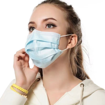 Máscara facial médica negra de 3 capas dentro de 7002