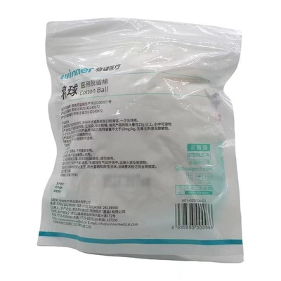 Bollas de algodón 100% de algodón puro absorbentes para un rendimiento blando y elástico médico