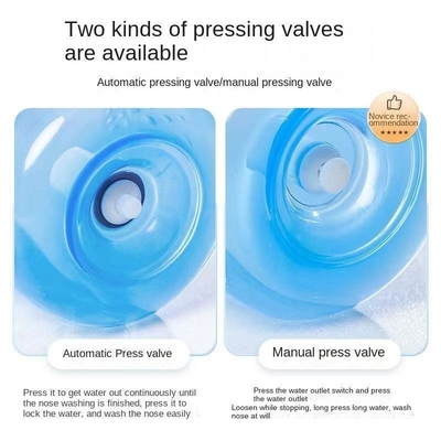 300 ml de plástico lavadora nasal para el diseño de agua médica anti asfixia