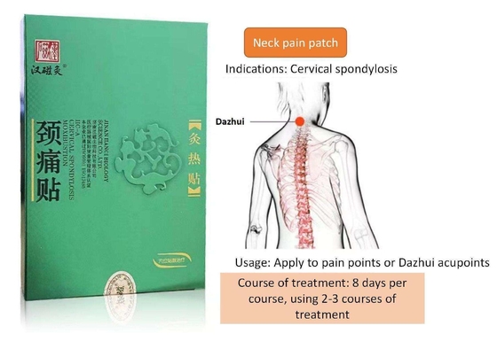 2PCS/Caja Pegatina de moxibustión caliente de lechuga ISO13485 Certificada para dolor de cuello y hombro