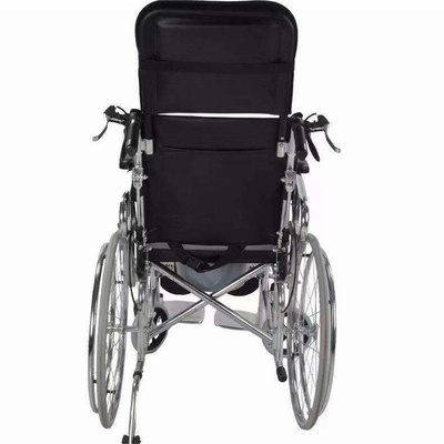 Silla de ruedas ligeramente plegable para usuarios discapacitados Plegable manual y espalda ajustable
