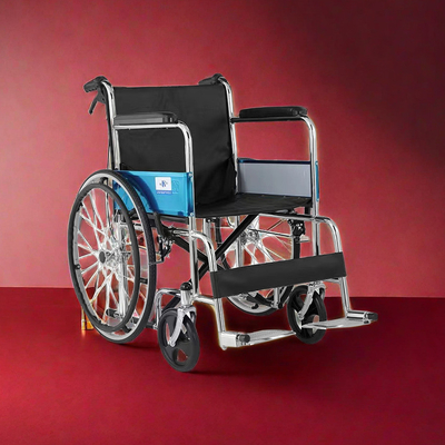 Equipo médico manual silla de ruedas plegable para 1 unidad de capacidad y diseño ligero