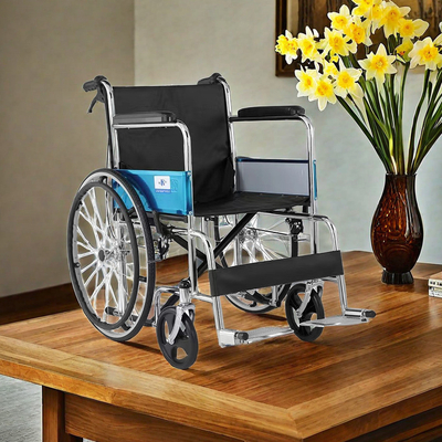 Silla de ruedas manual de bicicleta manual ligera para personas mayores para aplicabilidad y comodidad