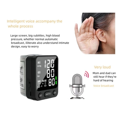 W501 Reloj digital manual automático Sphygm Reloj de muñeca Monitor de presión arterial para uso médico