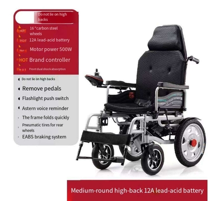 250W*2 silla de ruedas eléctrica plegable para ancianos y discapacitados