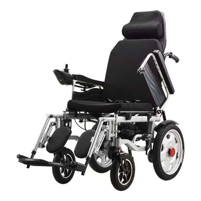 Equipo médico de clase II Silla de ruedas cuatripléjica con absorción de choques estable
