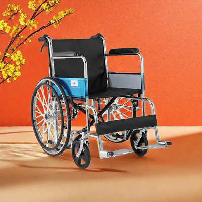 Diseño Manual silla de ruedas plegable para médicos Si una sola vez No personas con discapacidad negras