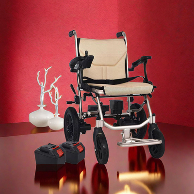 Carruaje de silla de ruedas plegable con almohadilla desmontable y transpirable HBLD3-C para equipos médicos
