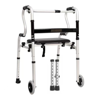 Caminante de marco de pie para ancianos de carga de 18/0kg sin ruedas duradero cómodo