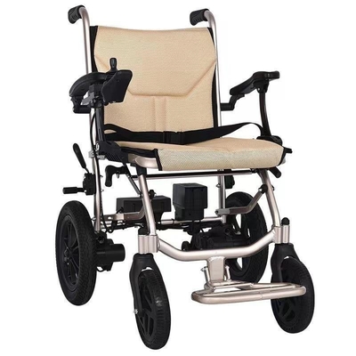 Silla de ruedas reclinable compacta con batería de litio doble desmontable de 14,5 kg para adultos y niños