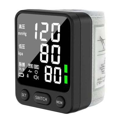 Fuente de alimentación enchufable Tipo de muñeca Medidor de presión digital automático para el rango de medición 60-240
