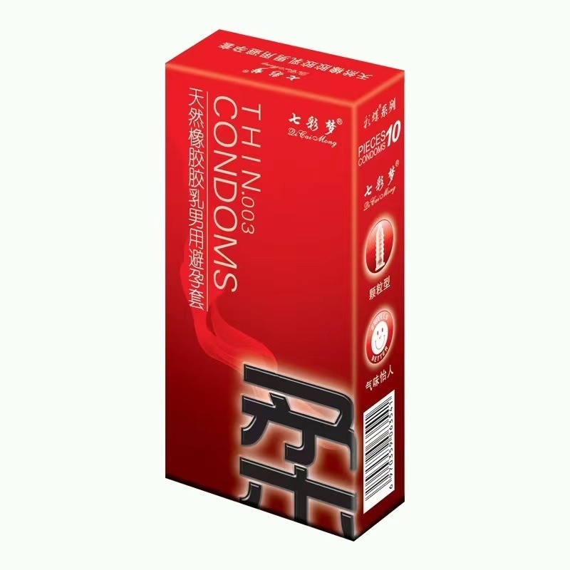 Materiales de caucho natural extra-seguro de látex Condones desechables para protección 10 piezas/caja